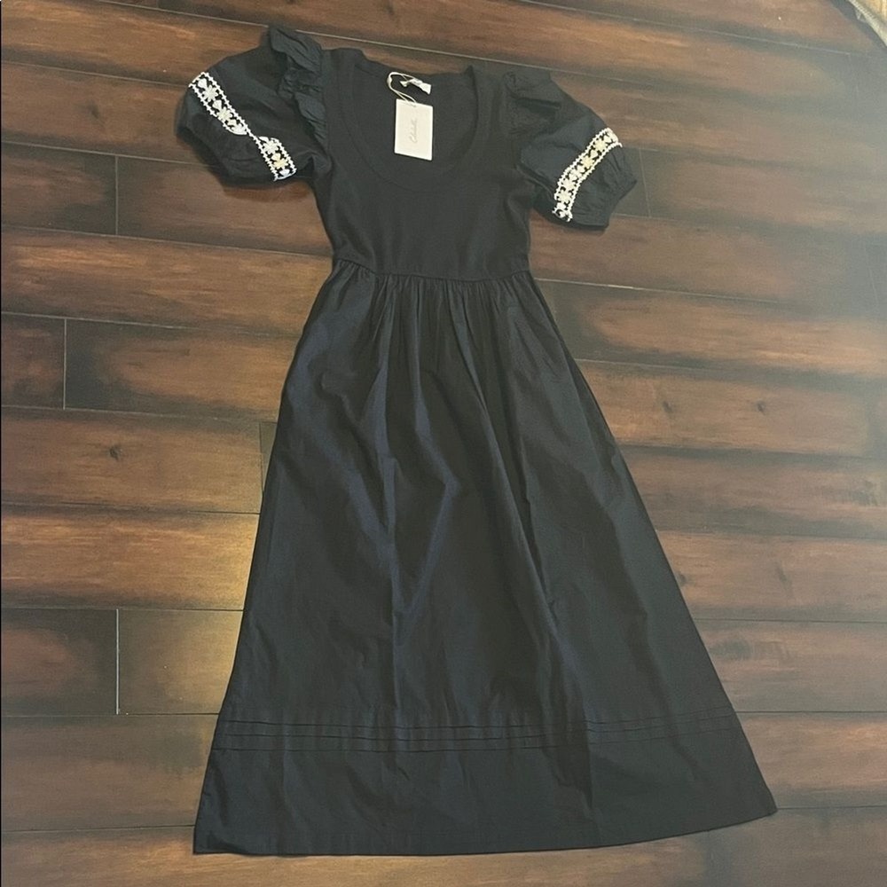 Cleobella‎ Selma Midi Dress Puff Sleeve Women's size XS boho Festival Peasant - Picture 3 of 12
